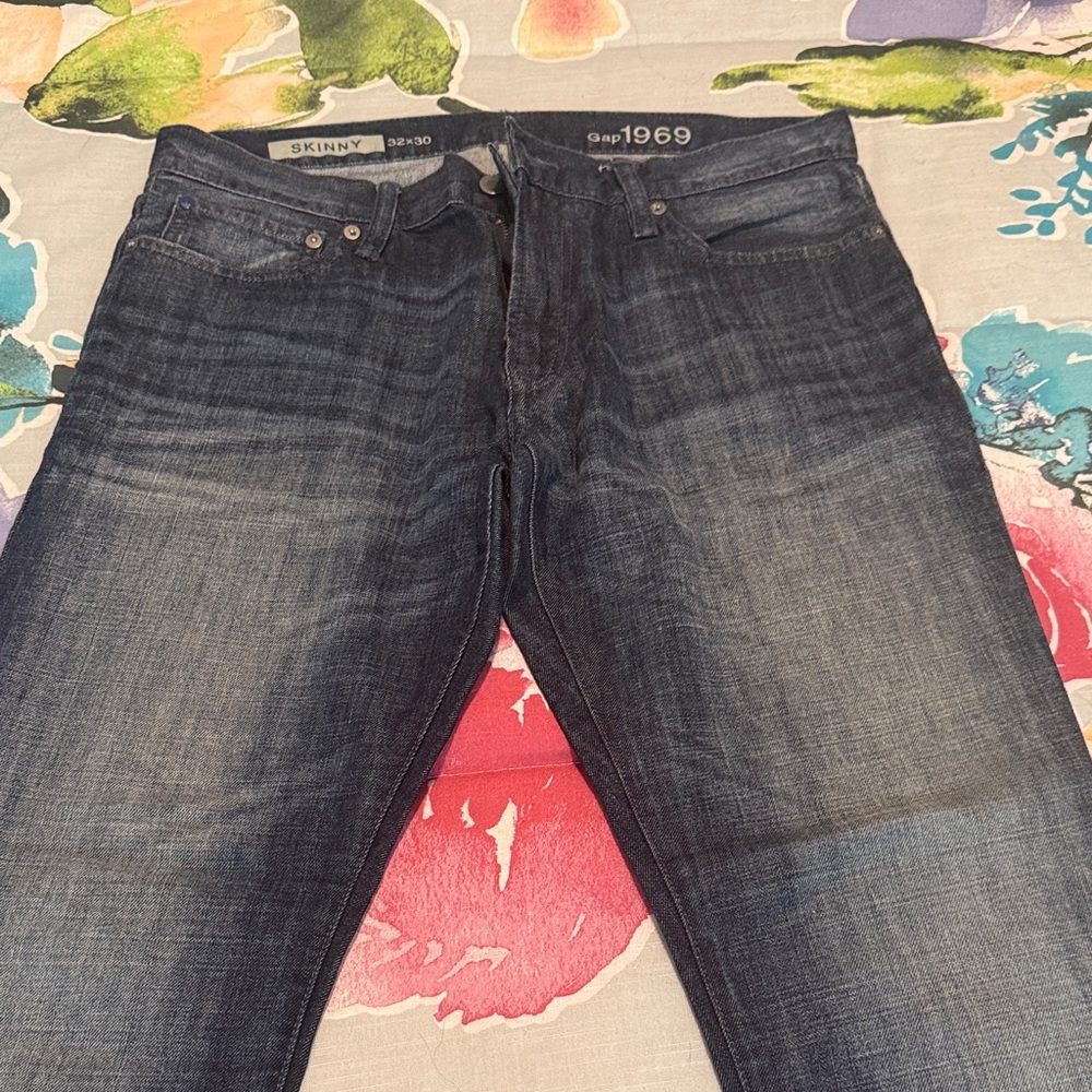 Gap 1969 Men's Skinny Jeans - Dark Blue